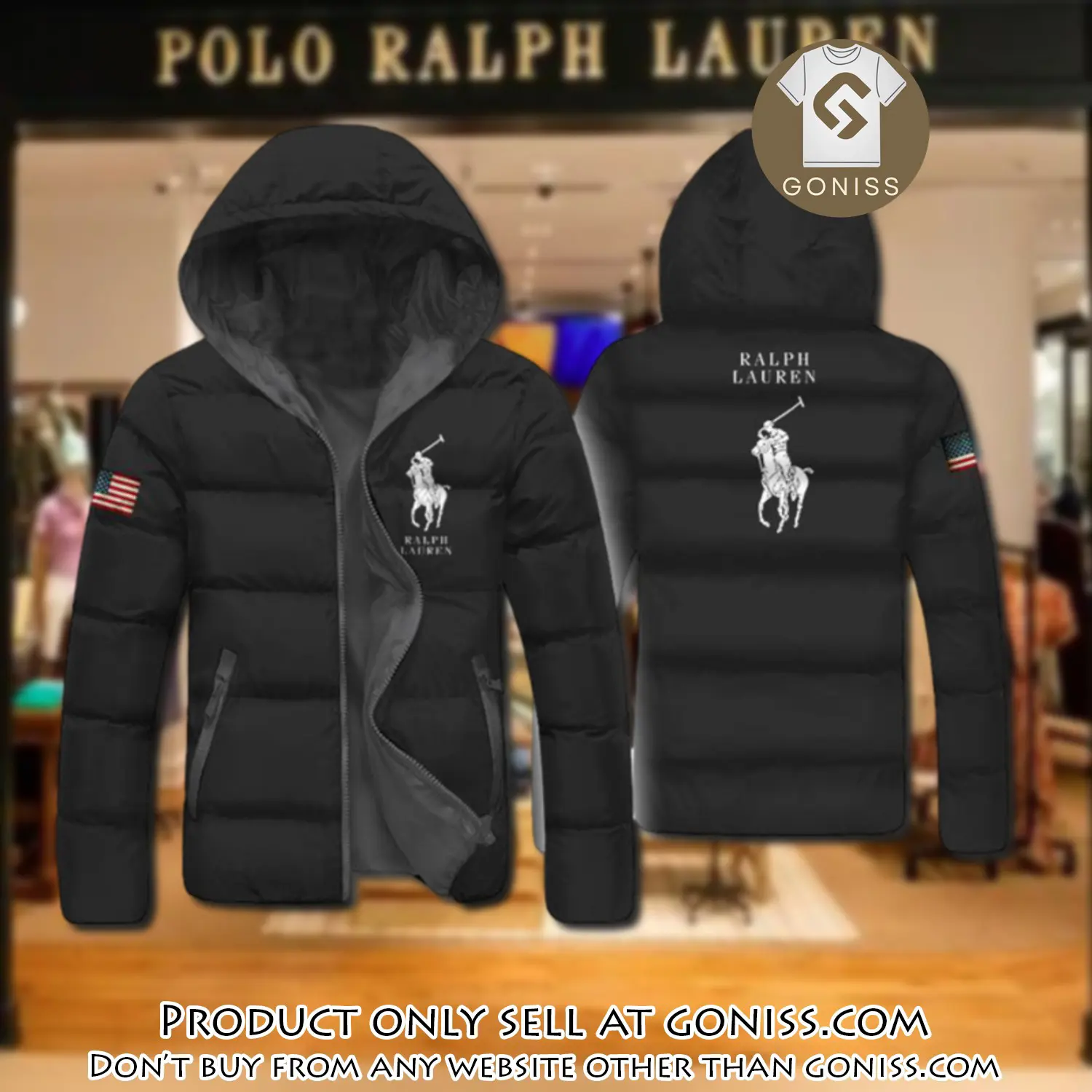 Ralph lauren downfilled coat ultralight down jacket outdoor jacket warm outwear dfj1019 gn0815895